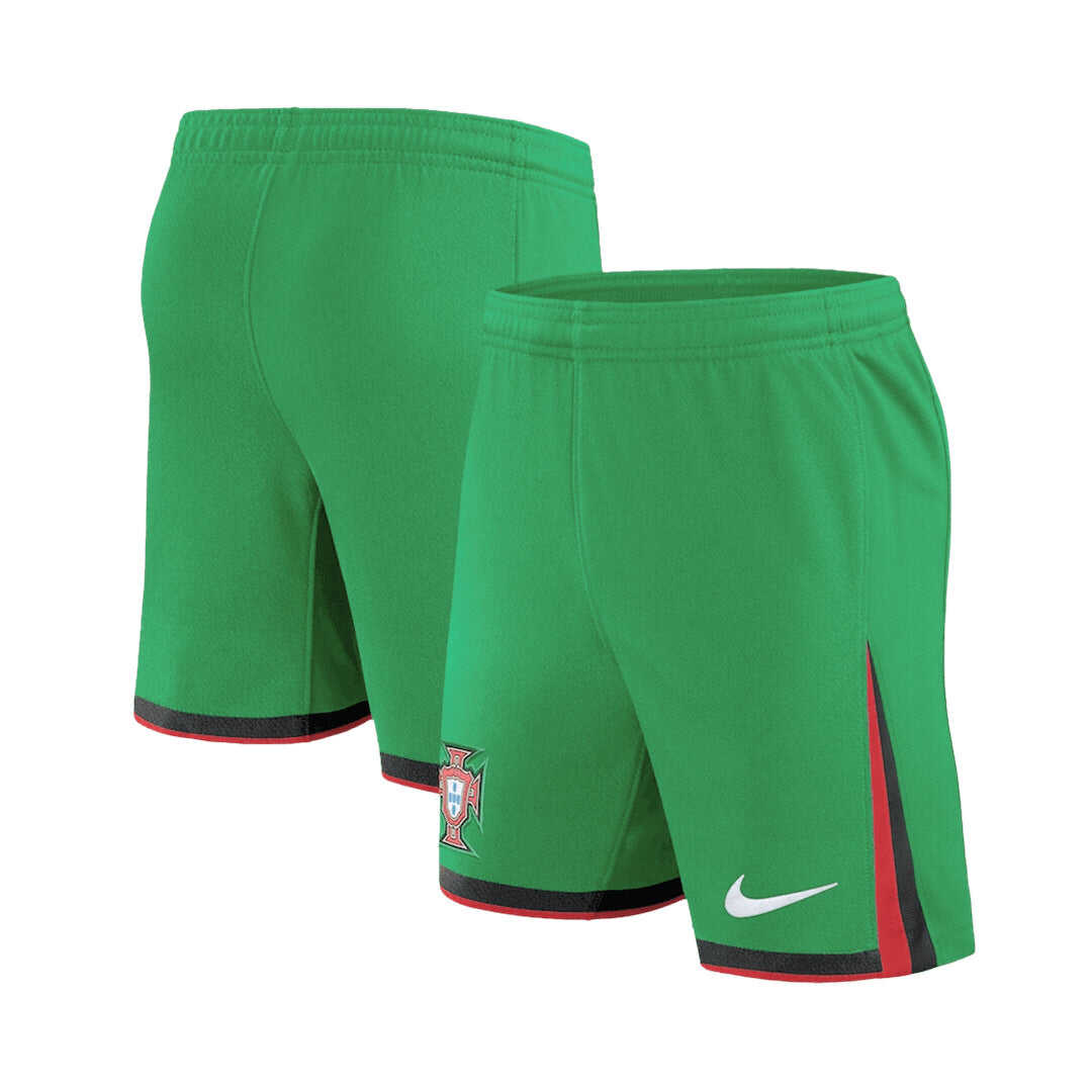 Portugal Home Soccer Shorts Euro 2024 Authentic Kit