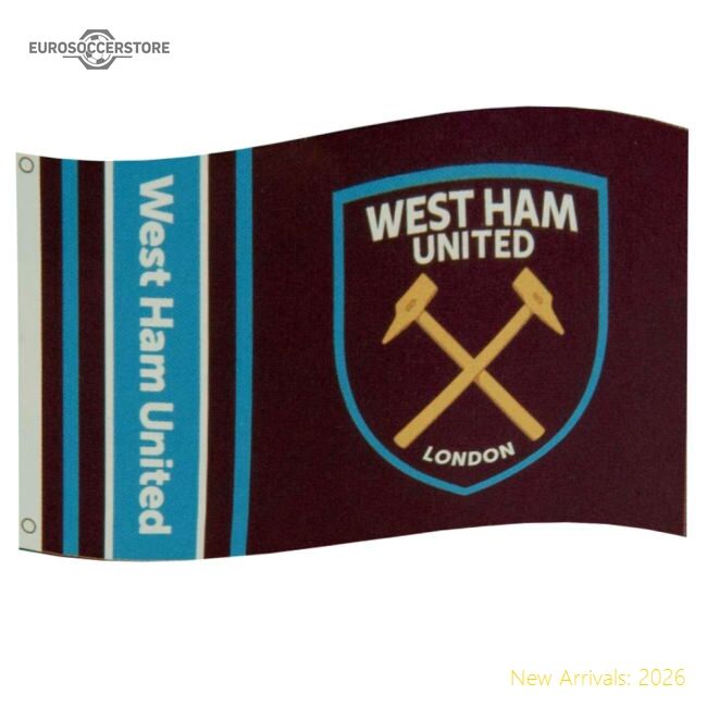 West Ham United Fc Wordmark Flag - Match Day Jersey - Match Day Jersey