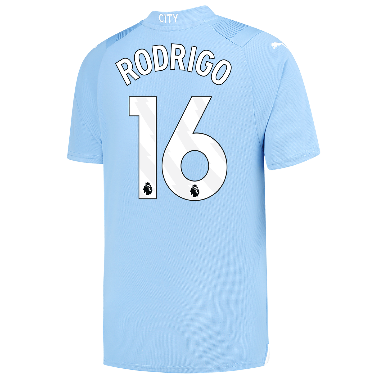 Manchester City's RODRIGO 16 Home Football Jersey for the 23-24 Season