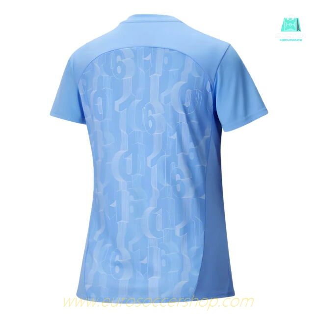 2024-2025 Man City Prematch SS Shirt (Light Blue) - Womens (Foden 47)