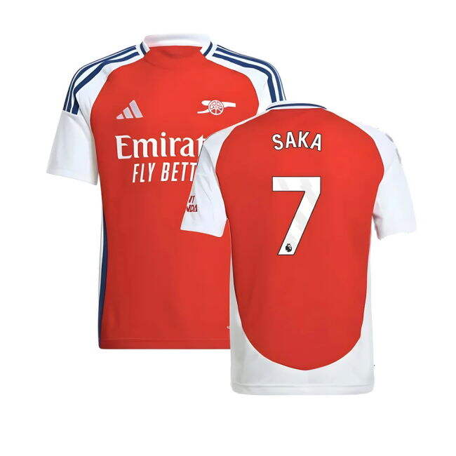 2024-20 Arsenal Home Football Jersey Saka Printing L M S Kids