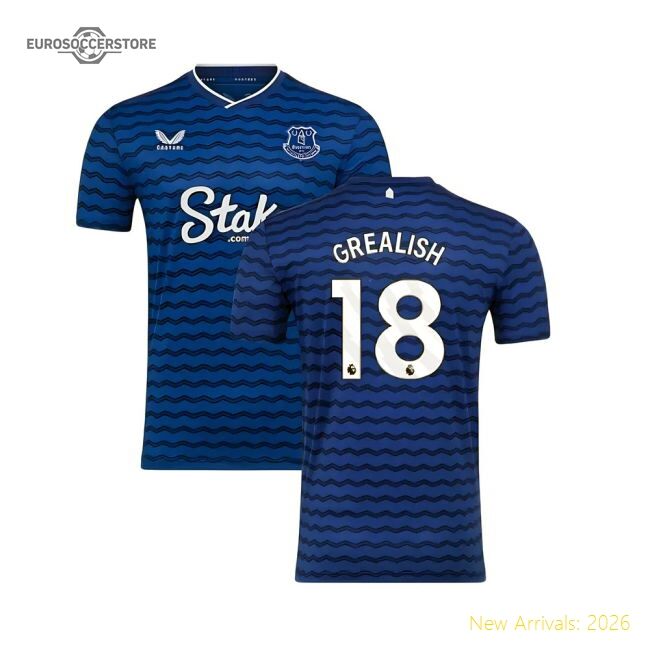 Authentic 2025-2026 Everton Home Shirt (grealish 18) - Premium