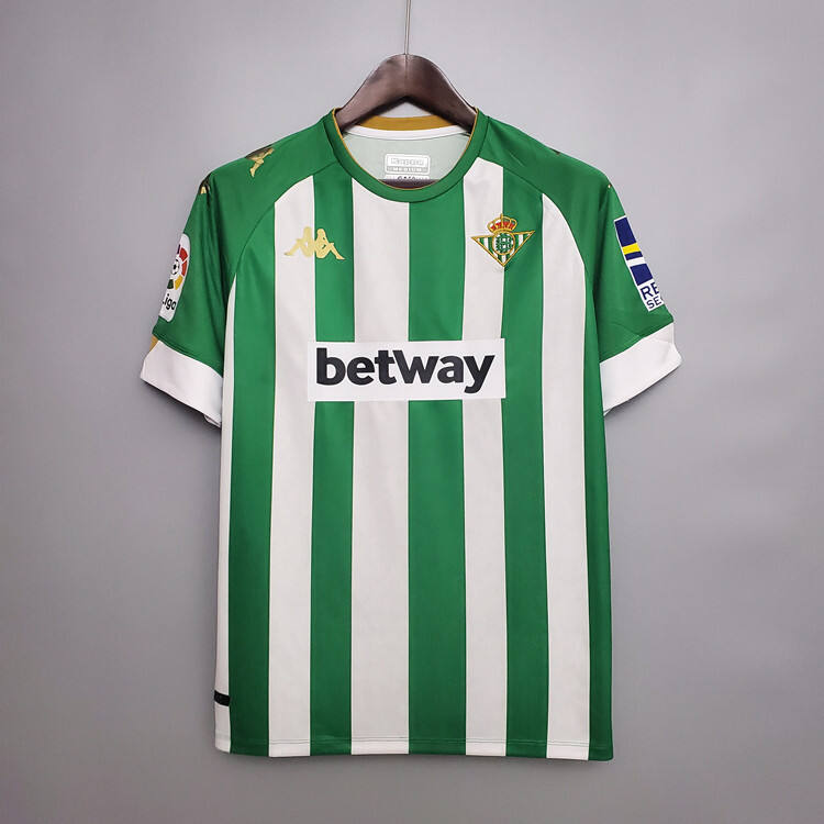 Real Betis 20-21 Home Green Soccer Jersey Football Shirt - Official