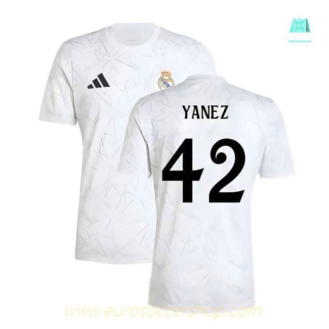 2024-2025 Real Madrid Pre-Match Shirt (White) (Yanez 42)
