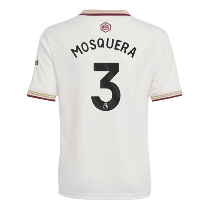 Mosquera 3 Latest Arsenal Third Football Shirt 2025-2026 (Kids)
