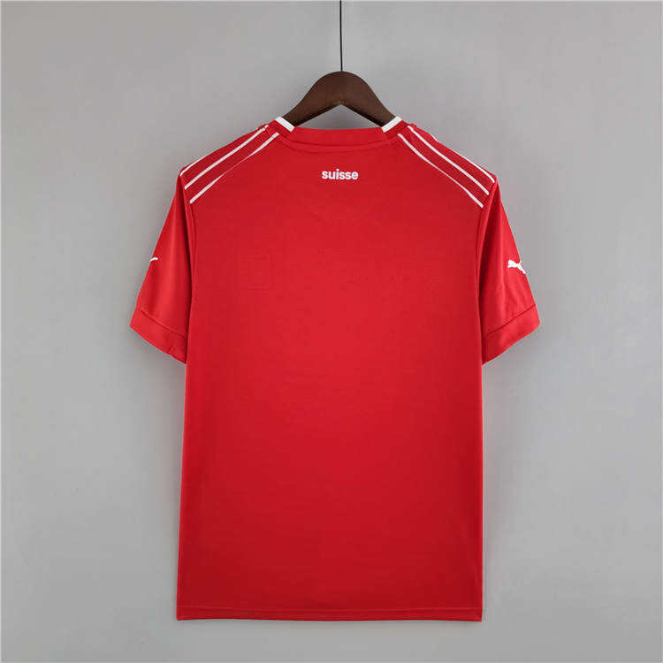 SwitzerlandSuisse World Cup 2022 Home Red Soccer Jersey Football