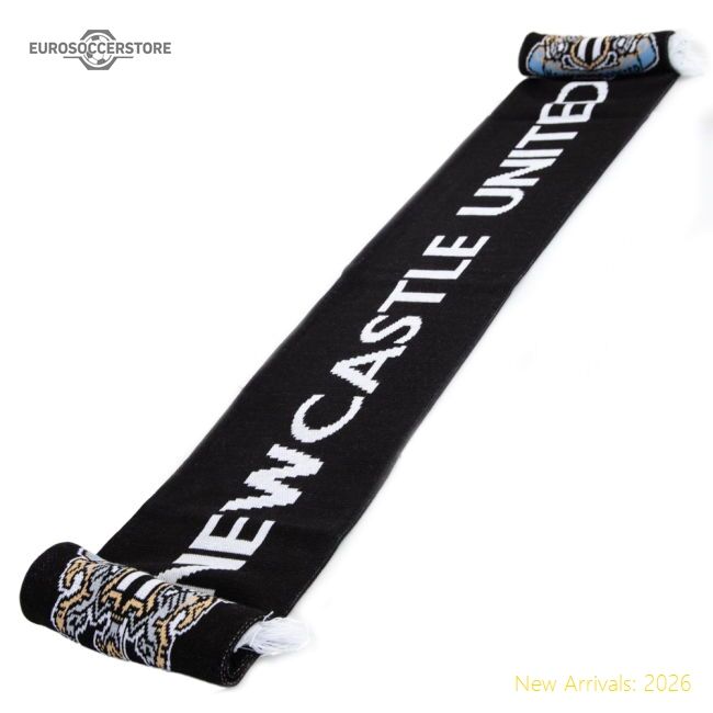 Newcastle United Fc Crest Scarf - Premium Quality - Match Day Jersey