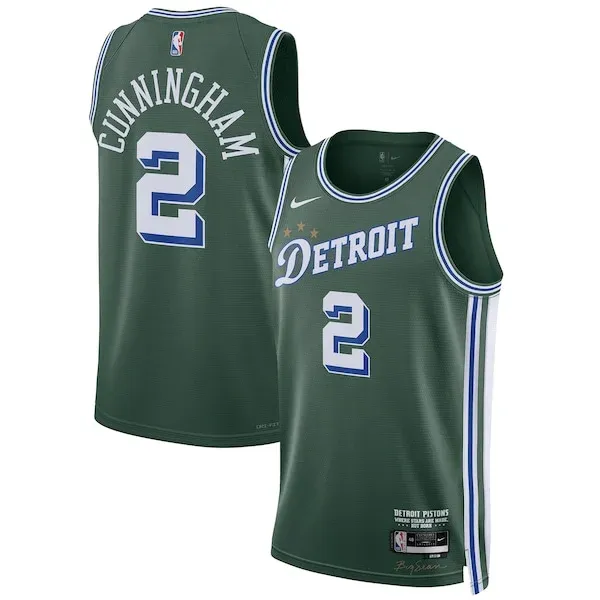 Cade Cunningham DET Swingman Jersey - authentic trendy - Green