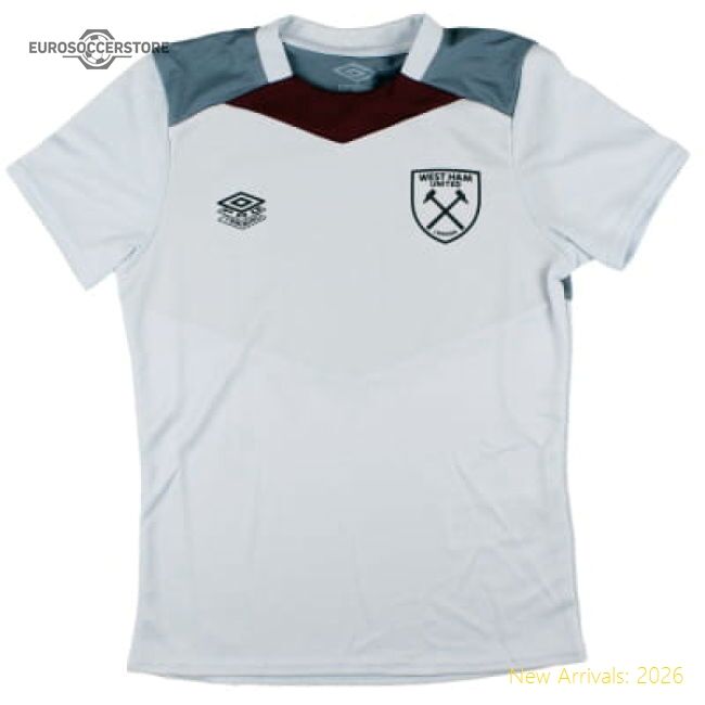 Authentic 2024-2025 West Ham Training Jersey (arctic Ice) - Kids