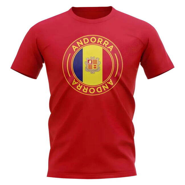 Andorra Football Badge T-Shirt (Red)