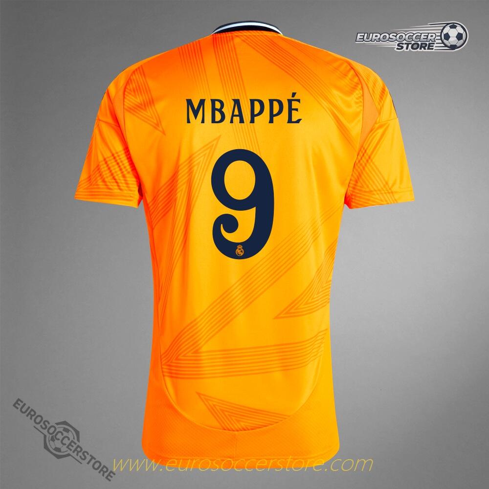 MBAPPÉ's No.9 Away Jersey for Real Madrid in the 24-25 Season