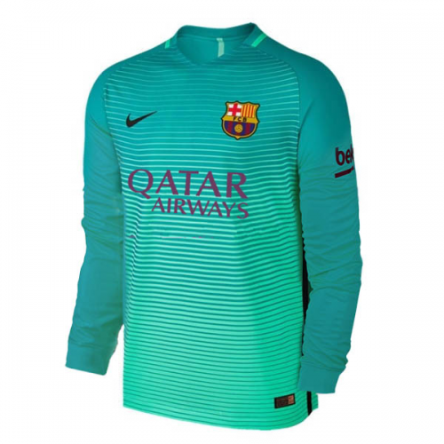 Barcelona Third 201617 LS Soccer Jersey Shirt - Official Replica 12475