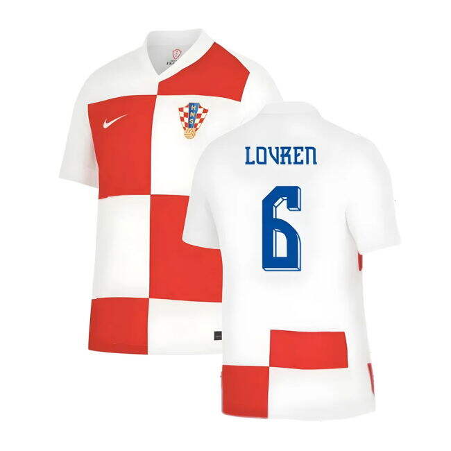 Lovren 6 Croatia Football Team Fashionable Home Football Shirt