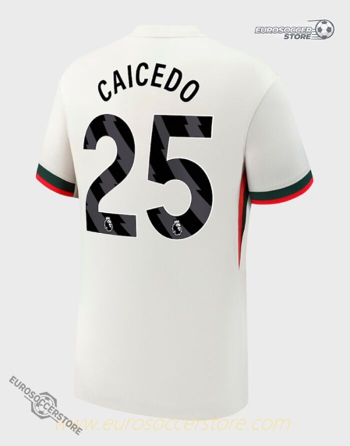 Away Jersey of CAICEDO with Number 25 for Chelsea in the 25-26 Season