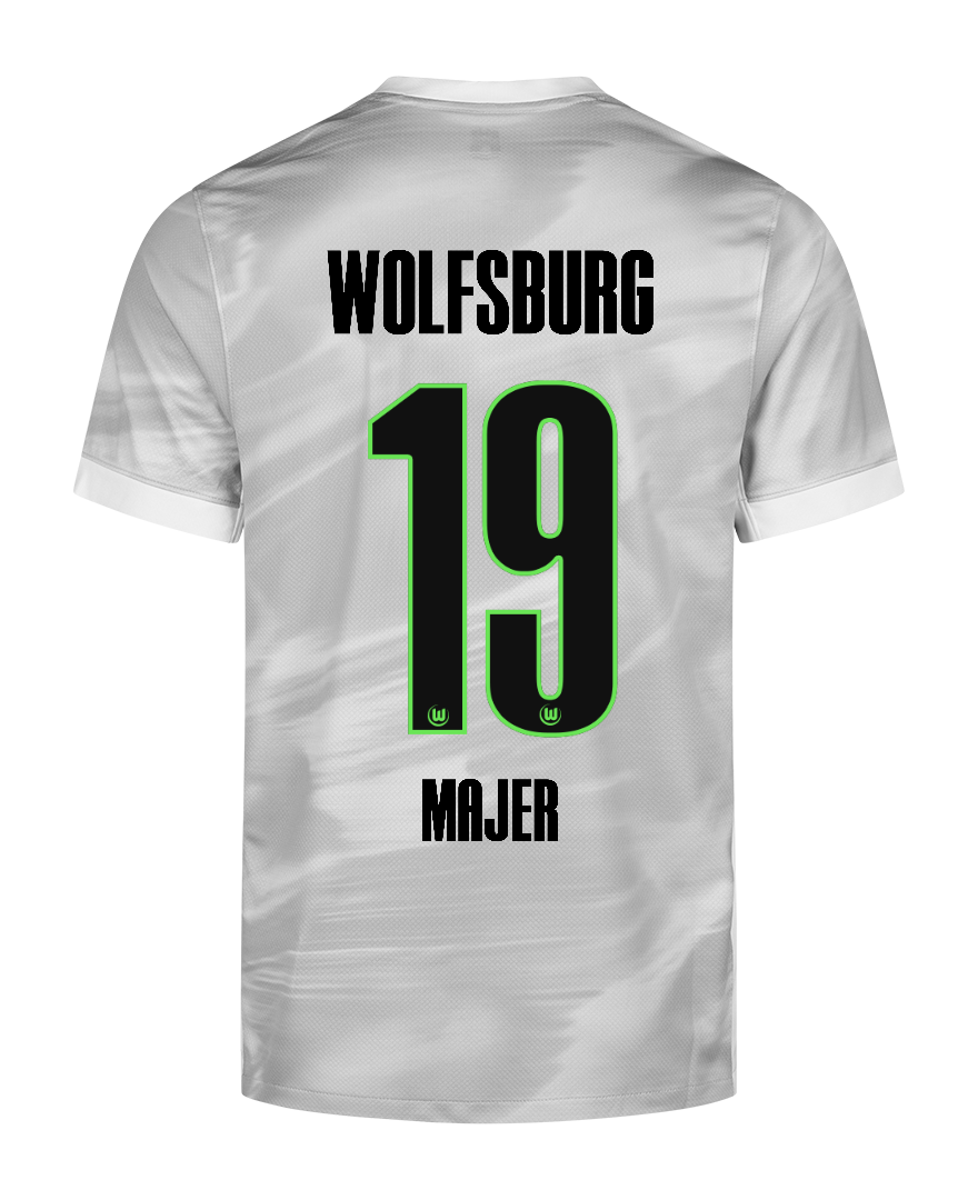 Wolfsburg 25-26 Season Away MAJER 19 Football Jersey