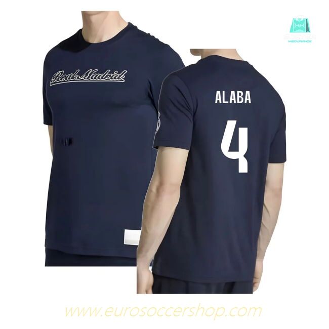2025-2026 Real Madrid US Tee (Navy) (Alaba 4)