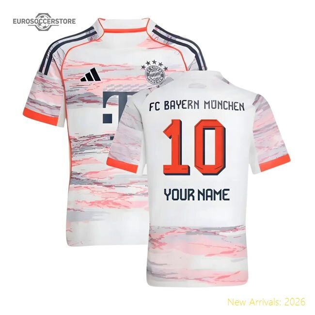 Premium-grade 2025-2026 Bayern Munich Second Jersey (kids) (your Name)