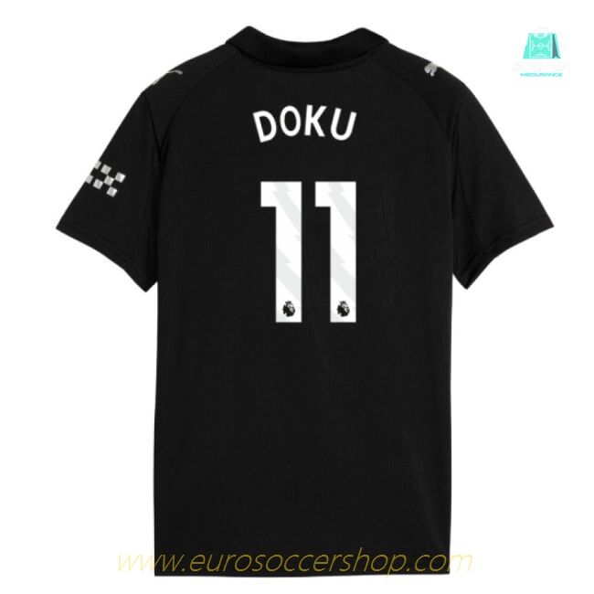 2025-2026 Man City Away Shirt (Kids) (Doku 11)