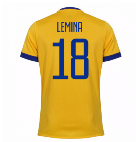 Juventus Away 201718 Lemina 18 Soccer Jersey Shirt - Official Replica