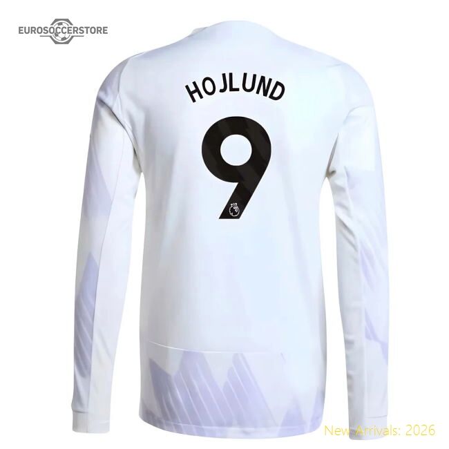 Premium 2025-2026 Man Utd Authentic Long Sleeve Away Shirt (hojlund