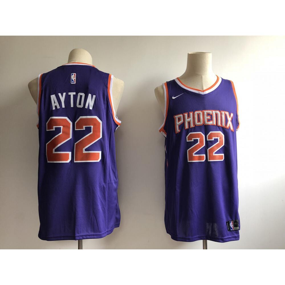 Performance Authentic Men's PHX #22 Deandre Purple Basketball Jersey