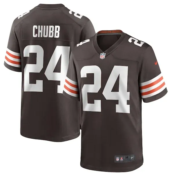 None Game NFL Jersey - Brown | Top-Grade Football Apparel | NFL Footba