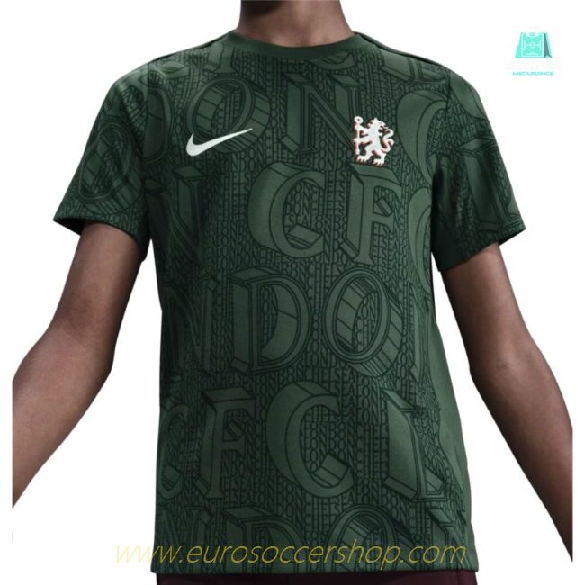 2025-2026 Chelsea Pre Match Shirt (Green) - Kids