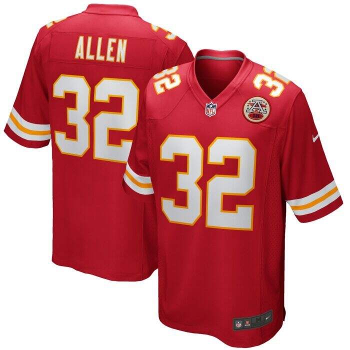 Men's Kansas City Chiefs Marcus Allen Nike Red Game Retire...