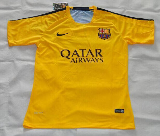 Barcelona 2015-16 Yellow Training Shirt - Official Replica 11803