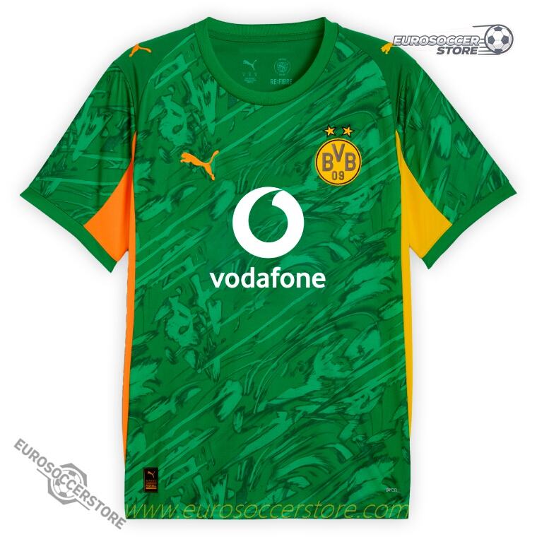 Borussia Dortmund Goalkeeper's Green Jersey for the 25-26 Season