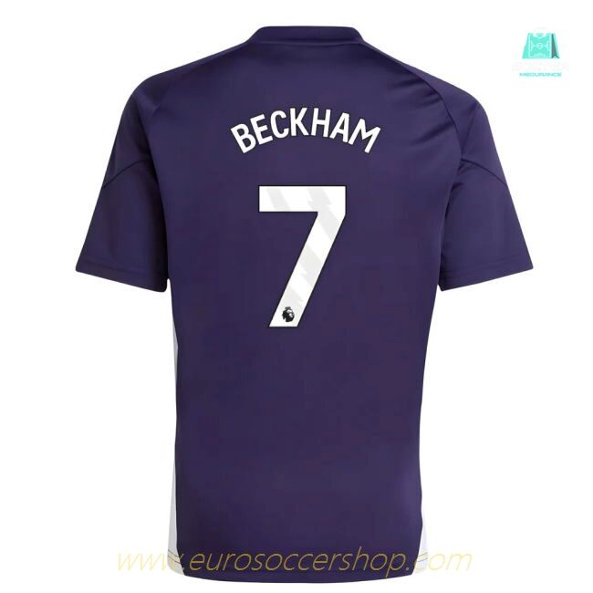 2025-2026 Man Utd Training Jersey (Aurora Plum) - Kids (Beckham 7)