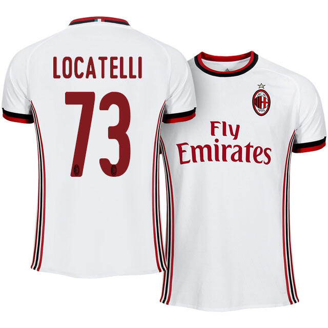 AC Milan Away 201718 Manuel Locatelli 73 Soccer Jersey Shirt -