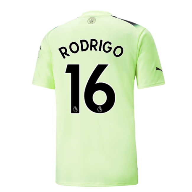 High-Quality Man City 2022-2023 Man City Third Shirt (RODRIGO 16)