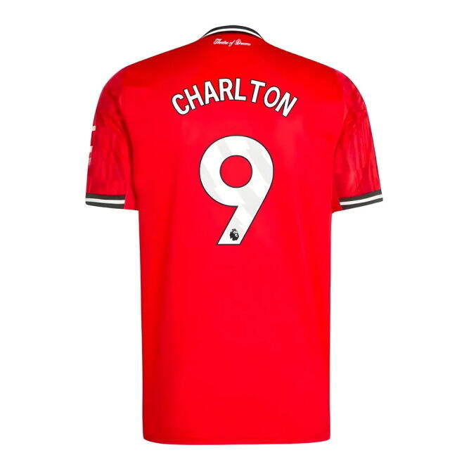 Adult 2025-2026 Man Utd Home Shirt (Charlton 9)