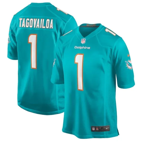Performance None Game Jersey - Premium Aqua NFL Fan Jersey | Game D...