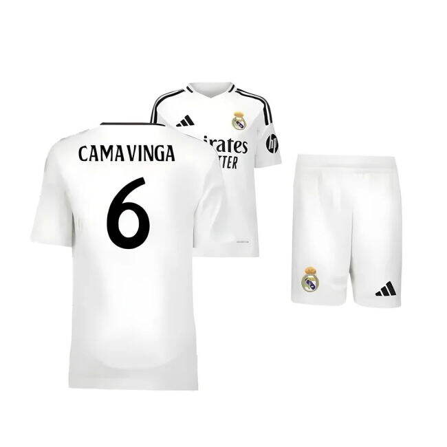 2024-2025 Real Madrid Home Cost Effective Football Shirt (Camavinga 6)
