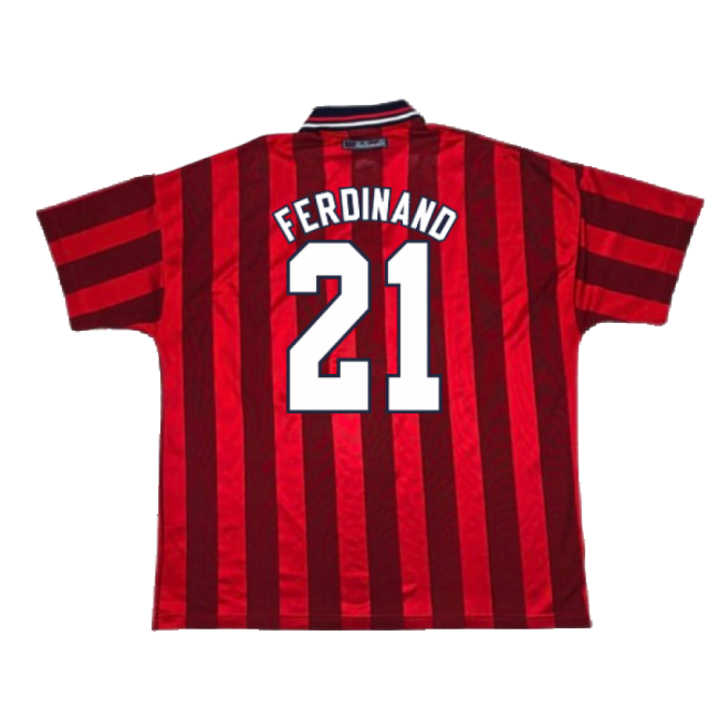 Pro Style England Away Player Jersey 1997-1998 (FERDINAND 21) (1)