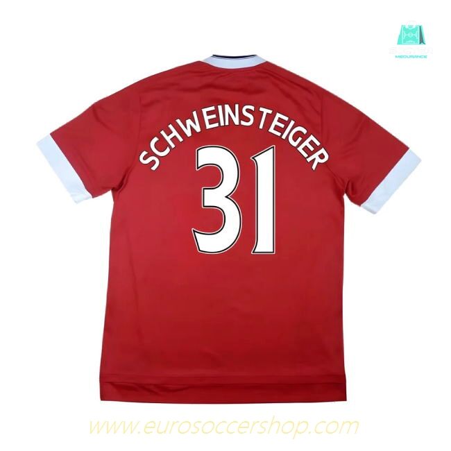 Manchester United 2015-16 Home Shirt (Excellent) (Schweinsteiger 31)