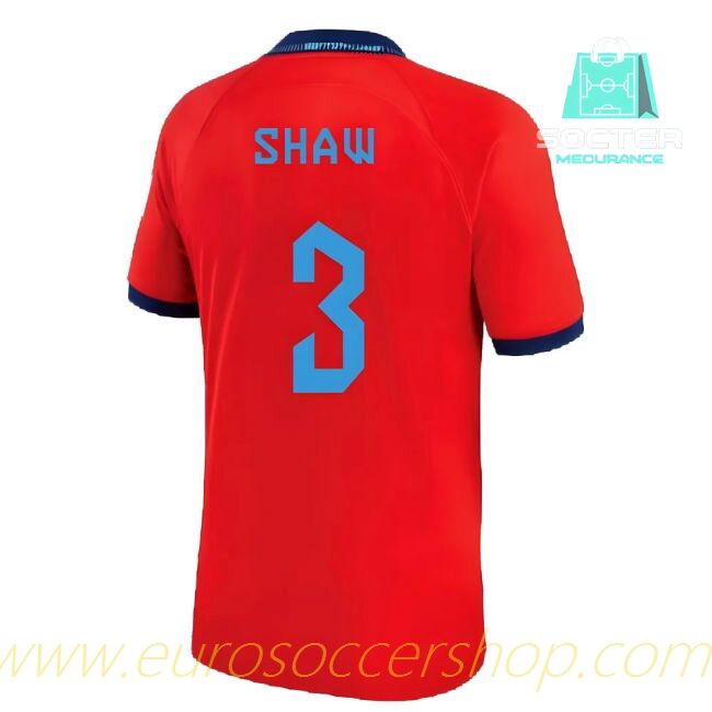 2022-2023 England Genuine Away Jersey (Shaw 3)
