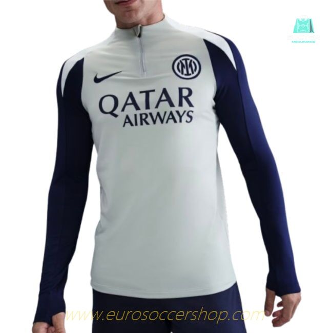 2025-2026 Inter Milan Strike Drill Top (Grey Haze)