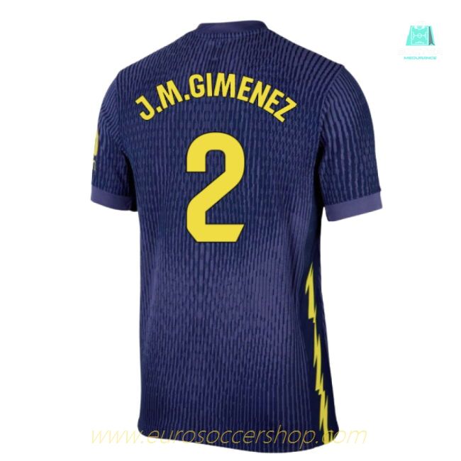 2025-2026 Atletico Madrid Authentic Away Shirt (J.M.Gimenez 2)