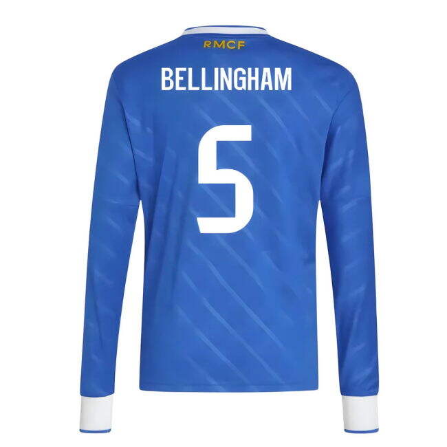 2025-2026 Real Madrid Long Sleeve Third Shirt (Kids) (Bellingham 5)...