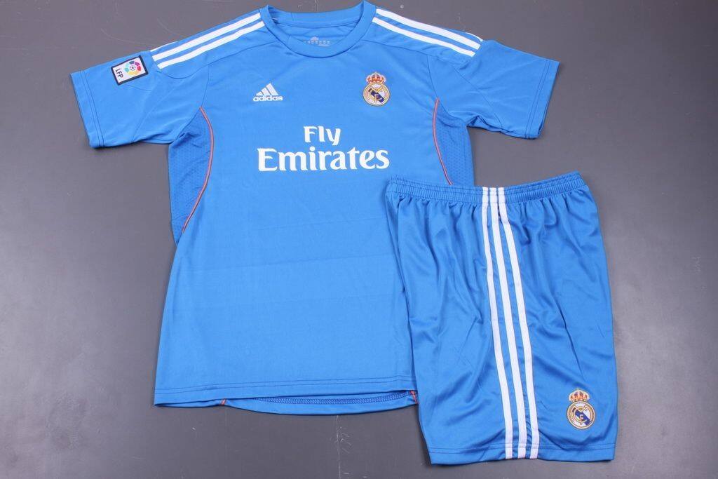 Kids Real Madrid 1314 Away Jersey KitShirtshorts - Official Replica