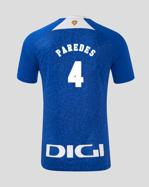 Athletic Bilbao's 24-25 Season Away Jersey, Featuring Paredes with the Number 4