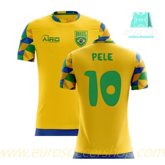 2025-26 Collection Brazil NT Home Jersey Children (Pele 10)