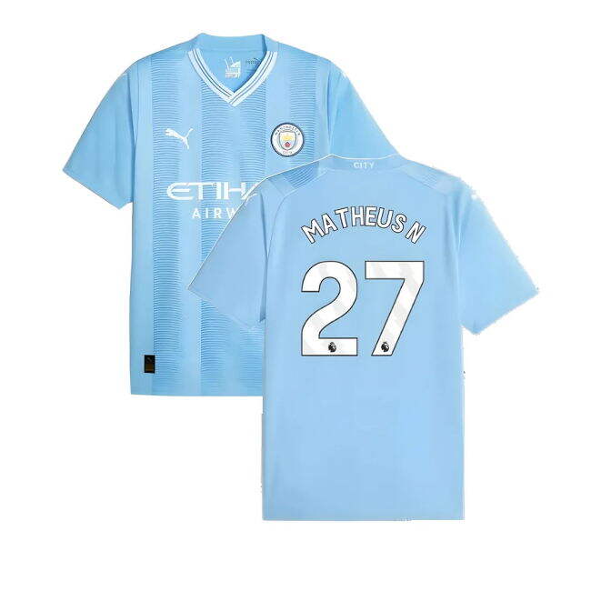 Man City EPL Team Sleek Home Soccer Jersey