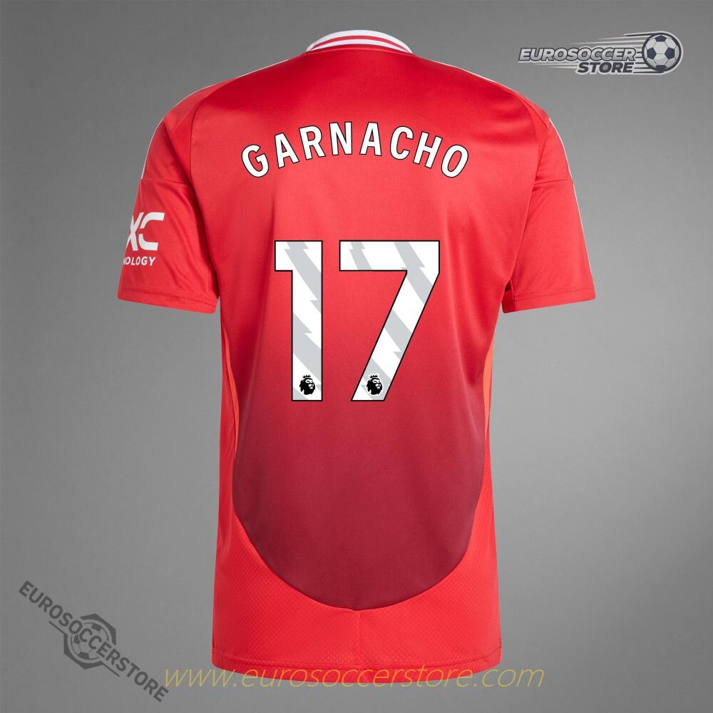 Manchester United GARNACHO 17 Home Jersey for the 24-25 Season