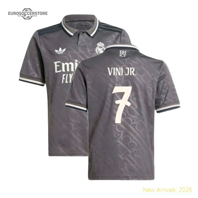 2024-2025 Real Madrid Third Authentic Jersey Vini Jr. Advanced Textile