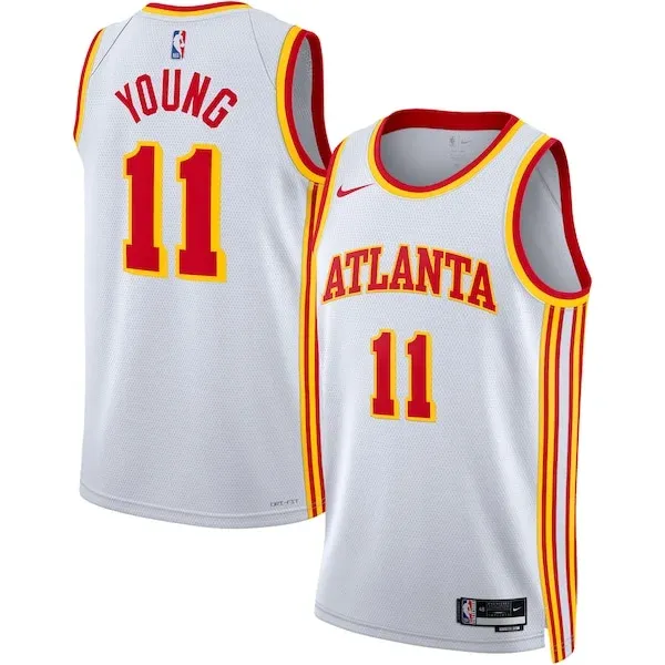 Trae Young ATL Swingman Jersey - top-tier retro - Red athletic