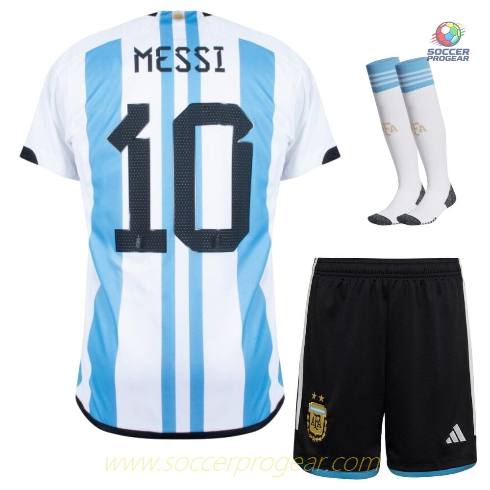 ARGENTINA Player Version 2022 WORLD CUP MESSI CHILDREN'S SHIRT